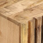 vidaXL Meuble TV 100x34x46 cm bois massif de manguier brut