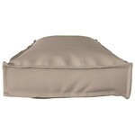 vidaXL Set de coussins de palette 2 Pièces Taupe 120 x 40 x 8 cm