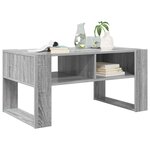 vidaXL Table basse Gris Sonoma 92 x 53 x 45 cm Bois d'ingénierie