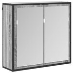 vidaXL Ensemble de mobilier de salle de bain avec tiroir Gris Sonoma