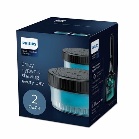 Philips cc12/50 pack de 2 recharges liquide quick clean pod