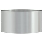 vidaXL Pots de jardin 5 Pièces Argent 40 x 40 x 20 cm Acier galvanisé