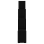 vidaXL Bibliothèque escalier Noir 142 cm Bois d'ingénierie