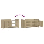 vidaXL Table basse chêne sonoma 100x50x50 cm bois d'ingénierie