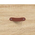 vidaXL Commode chêne sonoma 69 5 x 34 x 90 cm bois d'ingénierie