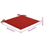 vidaXL Chaises de jardin avec coussins lot de 8 Bois d'acacia solide