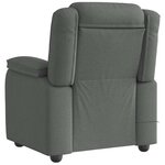 vidaXL Fauteuil de massage inclinable Gris foncé Tissu