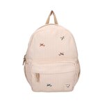 Sac a dos enfants rayures - avion beige