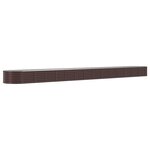 vidaXL Lit surélevé de jardin Acier galvanisé marron