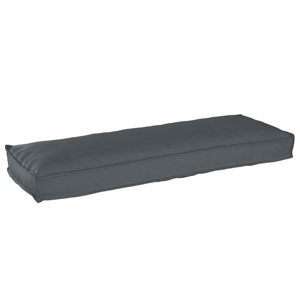vidaXL Coussin pour banc de palette Anthracite 120 x 40 x 8 cm