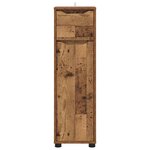 vidaXL Cabinet de salle de bain Bois Ancien 30 5 x 30 x 101 cm