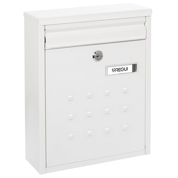 Boîte aux Lettres en Acier Dime V1321 Regroupable Fond Étroit Blanc