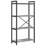 vidaXL Bibliothèque Sonoma gris 60 x 30 x 118 cm Bois d'ingénierie