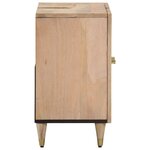 vidaXL Armoire lavabo de salle de bain bois massif de manguier