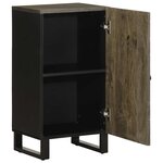 vidaXL Buffet noir 40x33x75 cm bois massif de manguier