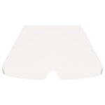 vidaXL Toit de rechange de balançoire blanc 188/168x145/110 cm