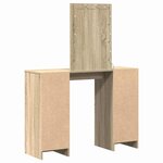 vidaXL Table de Toilette Marron 102 x 33 x 135 cm Bois d'ingénierie