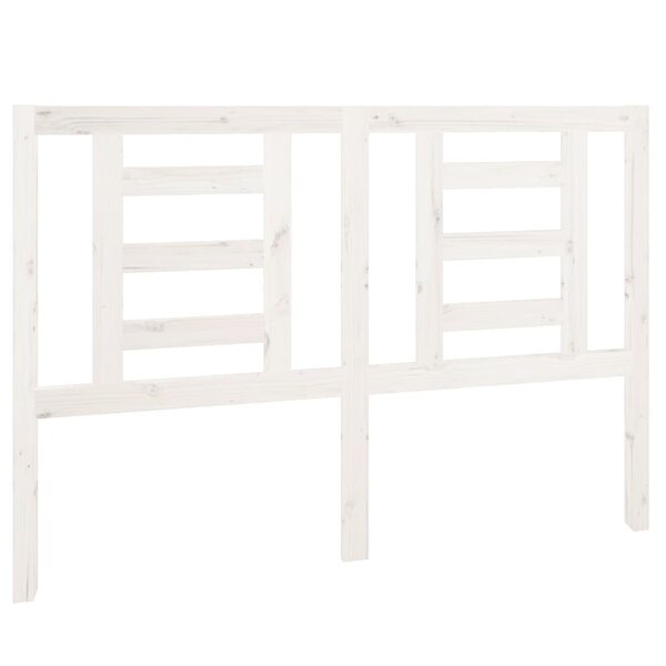 vidaXL Tête de lit Blanc 141x4x100 cm Bois massif de pin