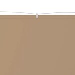 vidaXL Auvent vertical Taupe 140x420 cm Tissu oxford