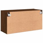 vidaXL Meuble TV mural chêne marron 80x30x41 cm
