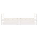 vidaXL Cadre de lit pour enfant tiroirs blanc 80x160cm bois pin massif