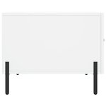 vidaXL Table basse blanc 50x50x40 cm bois d'ingénierie