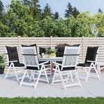 vidaXL Ensemble de coussins de chaise à dossier haut 6 Pièces