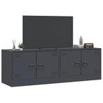 vidaXL Meubles TV 2 Pièces anthracite 67x39x44 cm acier