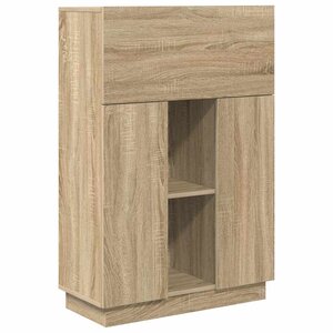 vidaXL Bureau Chêne Sonoma 71.5 x 31.5 x 106.5 cm Bois d'ingénierie