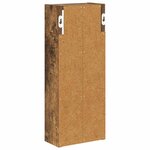 vidaXL Armoire murale de salle de bain Chêne Fumé 20 x 10 x 50 cm
