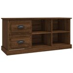 vidaXL Meuble TV chêne marron 102x35 5x47 5 cm bois d'ingénierie