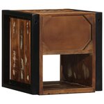 vidaXL Table de chevet multicolore 40x35x40 cm bois de récupération