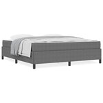 vidaXL Cadre de lit Gris clair 180 x 200 cm Tissu en velours côtelé