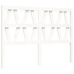 vidaXL Cadre de lit sans matelas blanc bois de pin massif