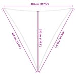 vidaXL Voile d'ombre Bleu et Blanc 4 x 4 x 4 m 100   polyester Oxford