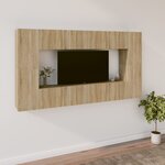 vidaXL Ensemble de meubles TV 8 Pièces Chêne sonoma Bois d'ingénierie