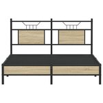 vidaXL Cadre de lit sans matelas chêne sonoma 140x200 cm