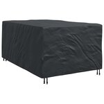 vidaXL Housse pour mobilier d'extérieur Noir 143 x 225 x 90 cm 210D