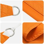 vidaXL Voile d'ombre Orange 6 x 2 5 m 100   polyester Oxford