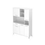 ECO Buffet de cuisine L 120 cm - Blanc brillant