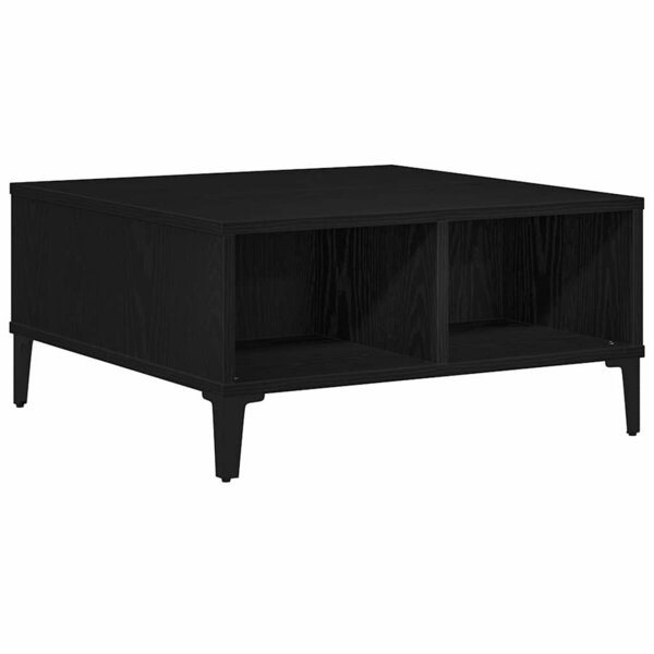 vidaXL Table basse Chêne noir 60 x 60 x 30 cm Bois d'ingénierie