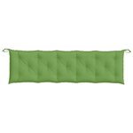 vidaXL Coussin de banc de jardin vert mélangé 180x50x7 cm tissu