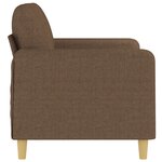 vidaXL Canapé à 2 places Marron 120 cm Tissu