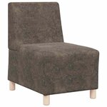 vidaXL Fauteuil 2 Pièces Gris foncé 55 x 74 x 82 cm Cuir suédé faux