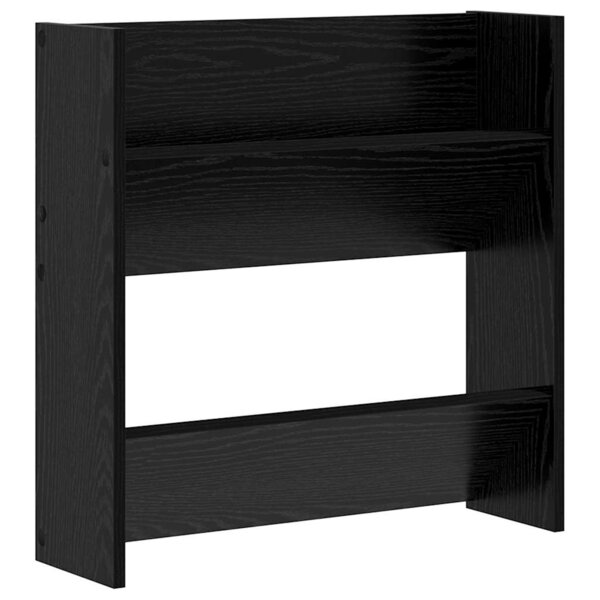 vidaXL Cabinet à chaussures avec étagère Chêne noir 60 x 18 x 60 cm