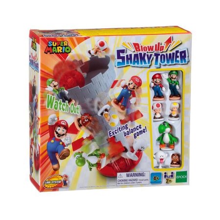 Super mario blow up! Shaky tower - jeu de société - epoch - 7356