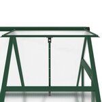 vidaXL Serre avec cadre de base vert 169x114x195 cm aluminium