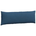 vidaXL Coussins de canapé 2 Pièces Bleu 120 x 40 cm tissu