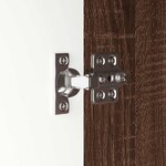 vidaXL Cabinet de salle de bain Chêne brun 30 5 x 30 x 101 cm