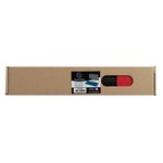 Sous Main Souple Pu Bicolore - 35x60cm - Noir/rouge - Exacompta